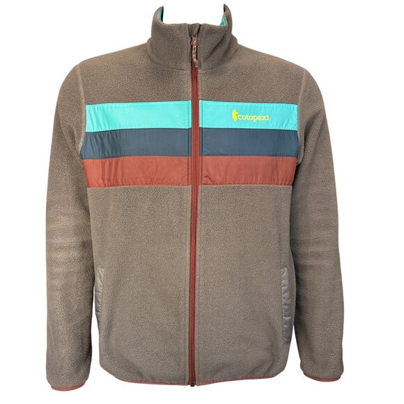 Cotopaxi Full-Zip Mens Teca Fleece Jacket S Gray Multi-Color Cozy Lightweight - Picture 1 of 7